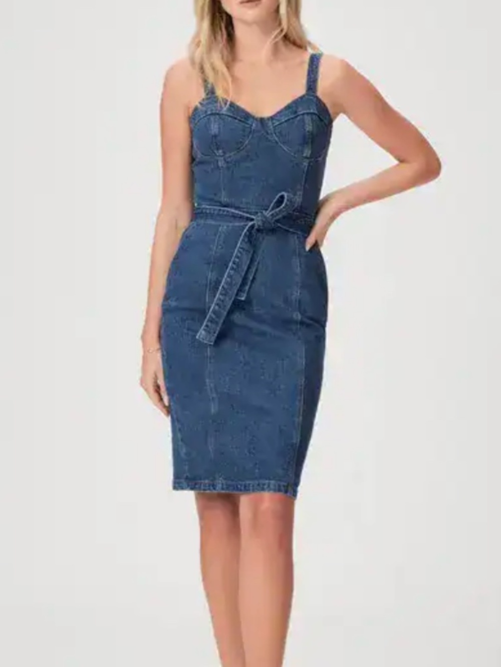 PAIGE Giulia Denim Dress - Ariel Dark Wash